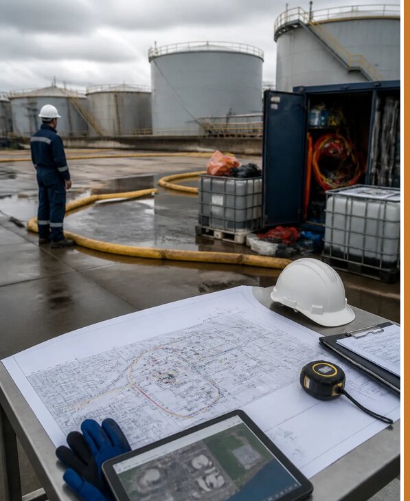 Разработка плана ликвидации разливов нефти в Мичуринске